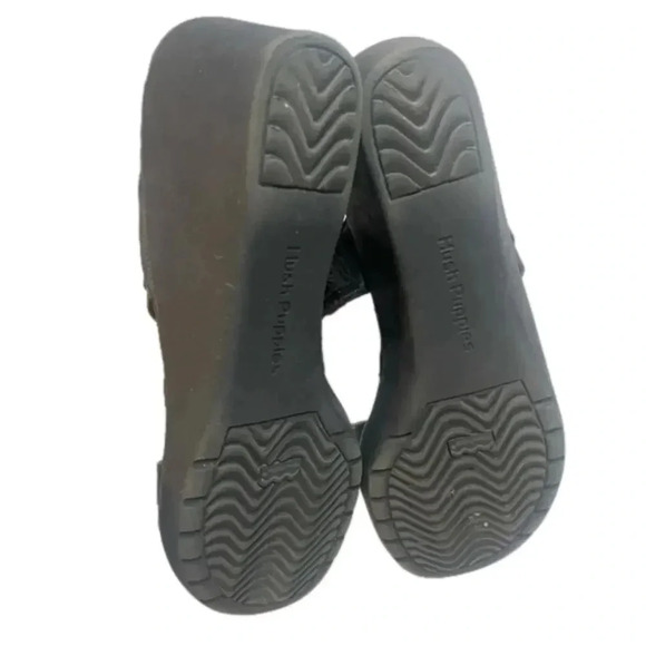 Hush Puppies - Black Wedge sandals - 9.5 - Picture 5 of 6
